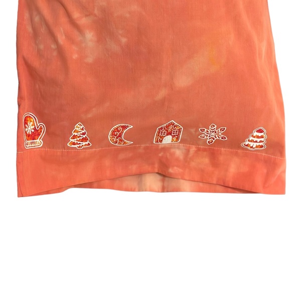 Gingerbread Christmas Holiday Pillow Case Botanically Dyed - Picture 8 of 11